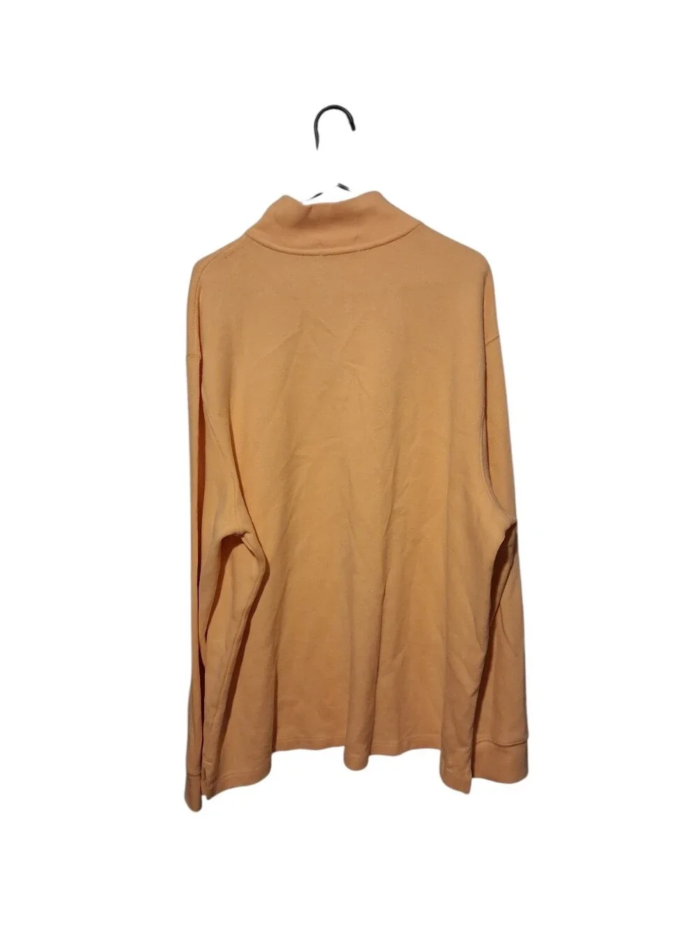 Polo Ralph Lauren Yellow Quarter Zip Sweater Men’s XXL Cotton Pullover Pony Logo